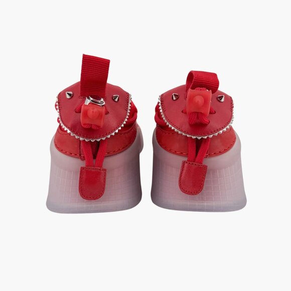 Christian Louboutin Arpoador Red Drawstring Sock Sneakers Size 41 US 11 Women 65 - Picture 7 of 15